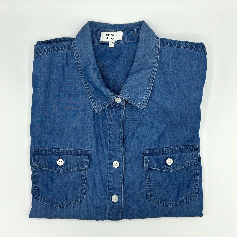 Crown & Ivy Denim Shirt - Medium
